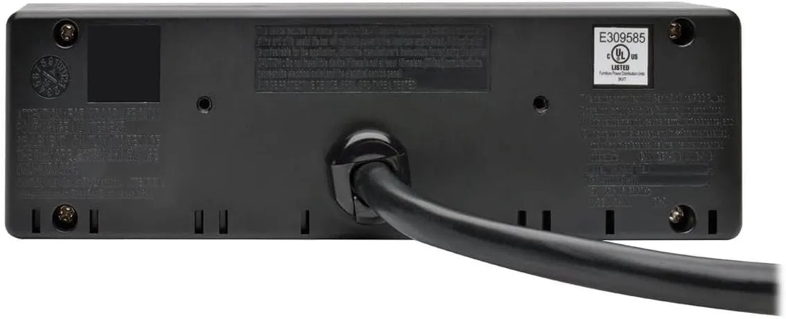 Tripp Lite 3 Outlet Surge Protector Power Strip with Mounting Brackets, 10ft Cord, 2 USB Charging Ports, & $20