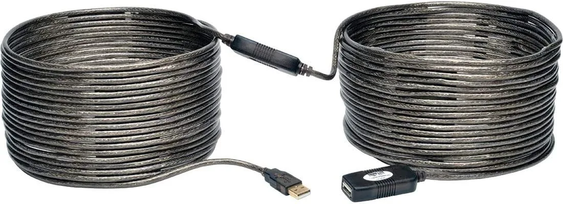 Tripp Lite USB 2.0 Hi-Speed Active Extension Repeater Cable (A M/F) 20 Meter (65-ft.) (U026-20M)