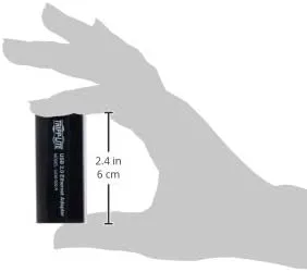 Tripp Lite USB 2.0 Hi-Speed to Ethernet NIC Network Adapter, 10/100 Mbps (U236-000-R), Black