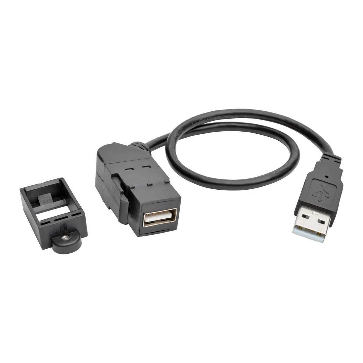 TRIPP LITE USB 2.0 Hi-Speed Panel/Keystone Mount Extension Cable (USB-A M/F)