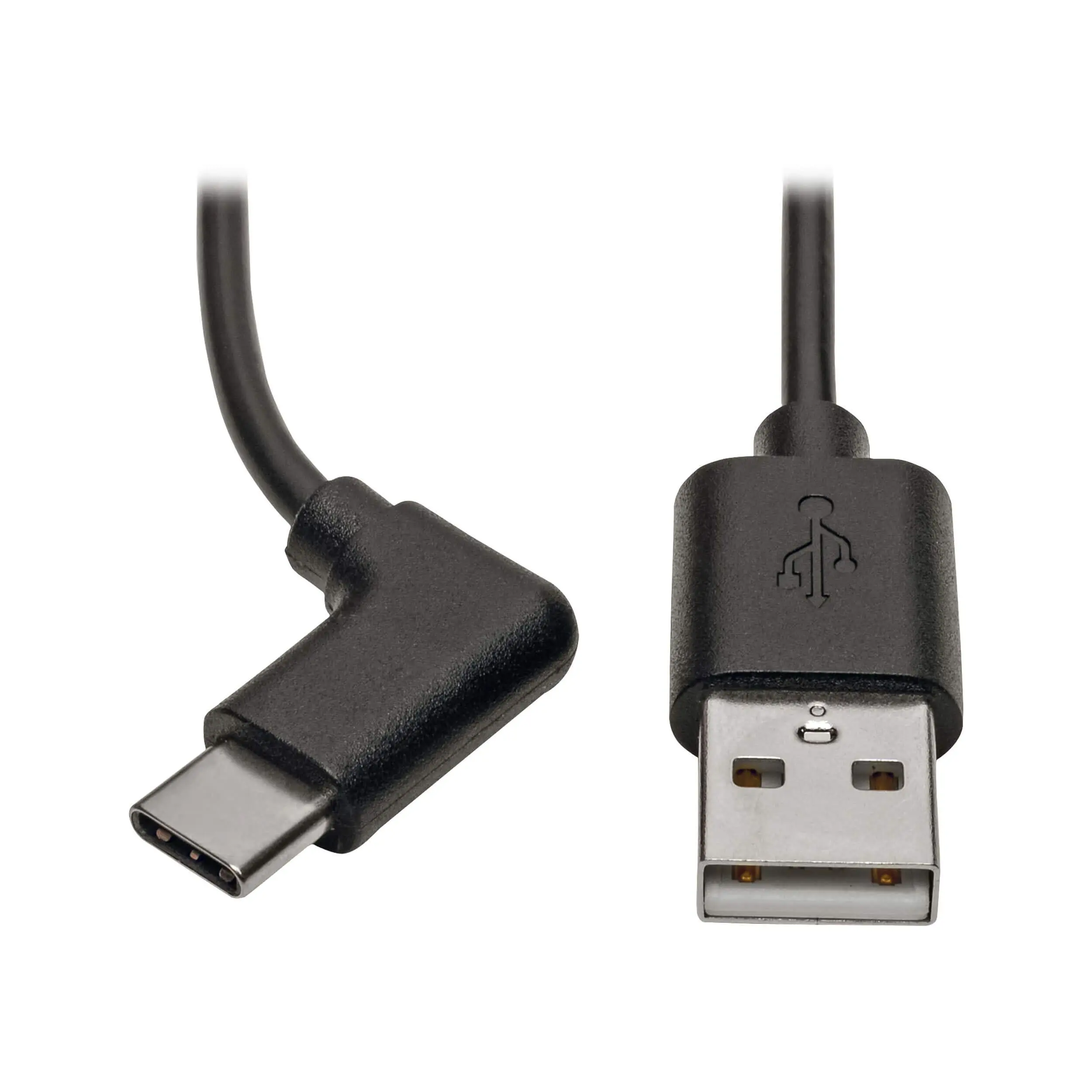 TRIPP LITE USB 2.0 Hi-Speed Cable A to USB Type C M/Right-Angle, 3' (U038-003-CRA)