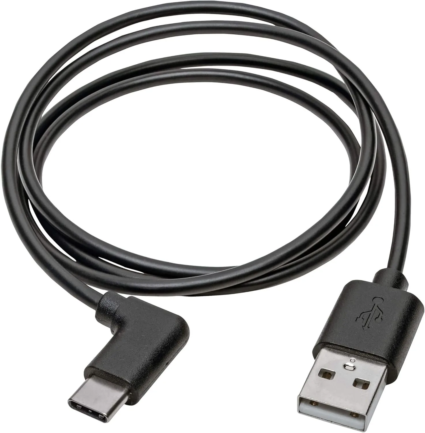 TRIPP LITE USB 2.0 Hi-Speed Cable A to USB Type C M/Right-Angle, 3' (U038-003-CRA)