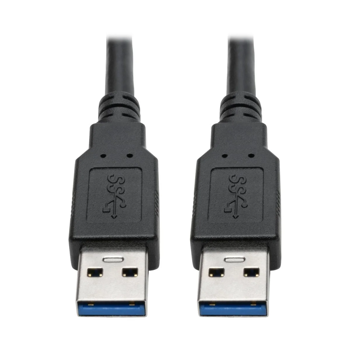 Tripp Lite USB 3.0 SuperSpeed A/A Cable for U325 Keystone Panel Mount Couplers Black M/M 6ft 6' (U325-006) 6 ft.