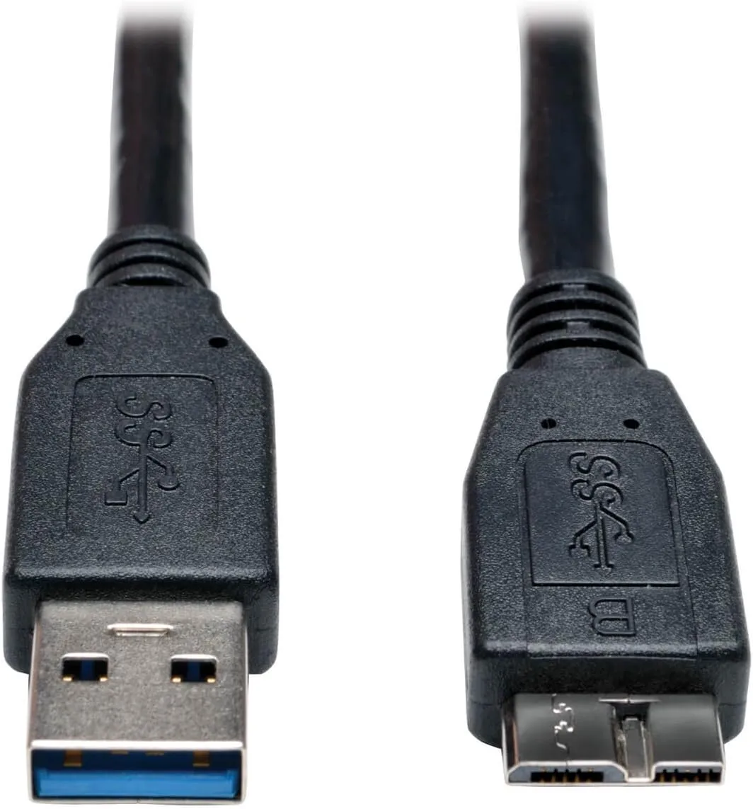 TRIPP LITE 6-Feet USB 3.0 SuperSpeed Device Cable A to Micro-B M/M, Black (U326-006-BK)