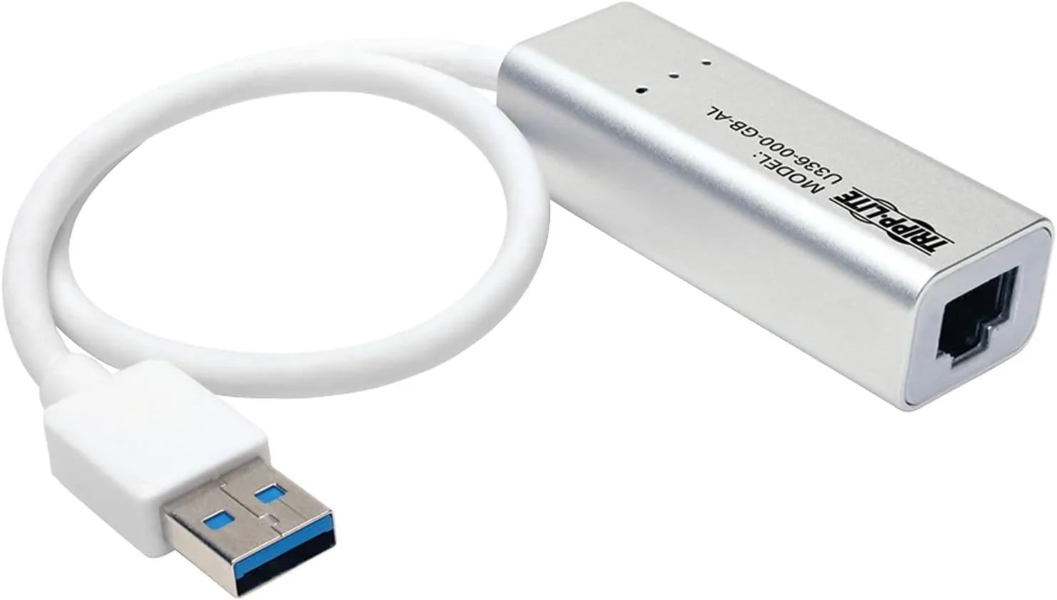 TRIPP LITE USB 3.0 Superspeed to Gigabit EtherNet, RJ45, LAN, NIC, Wired Network Adapter (U336-000-GB-AL)