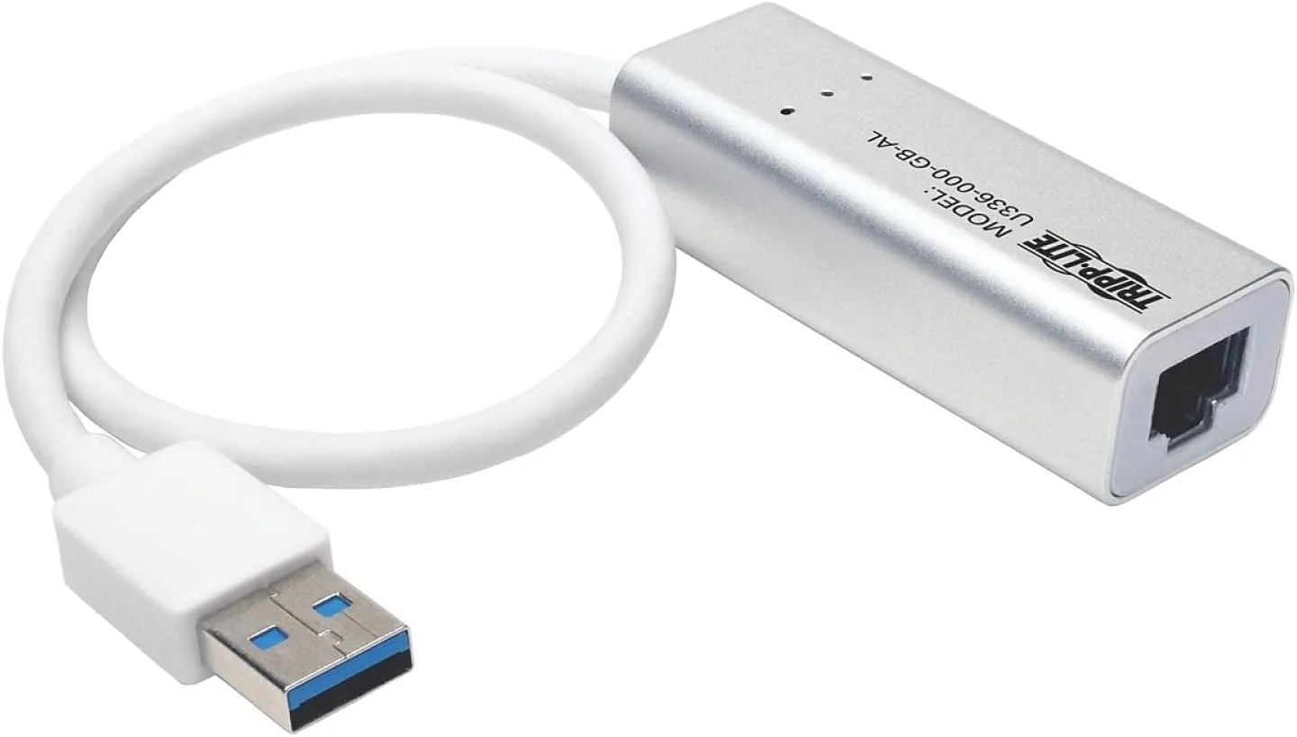 TRIPP LITE USB 3.0 Superspeed to Gigabit EtherNet, RJ45, LAN, NIC, Wired Network Adapter (U336-000-GB-AL)