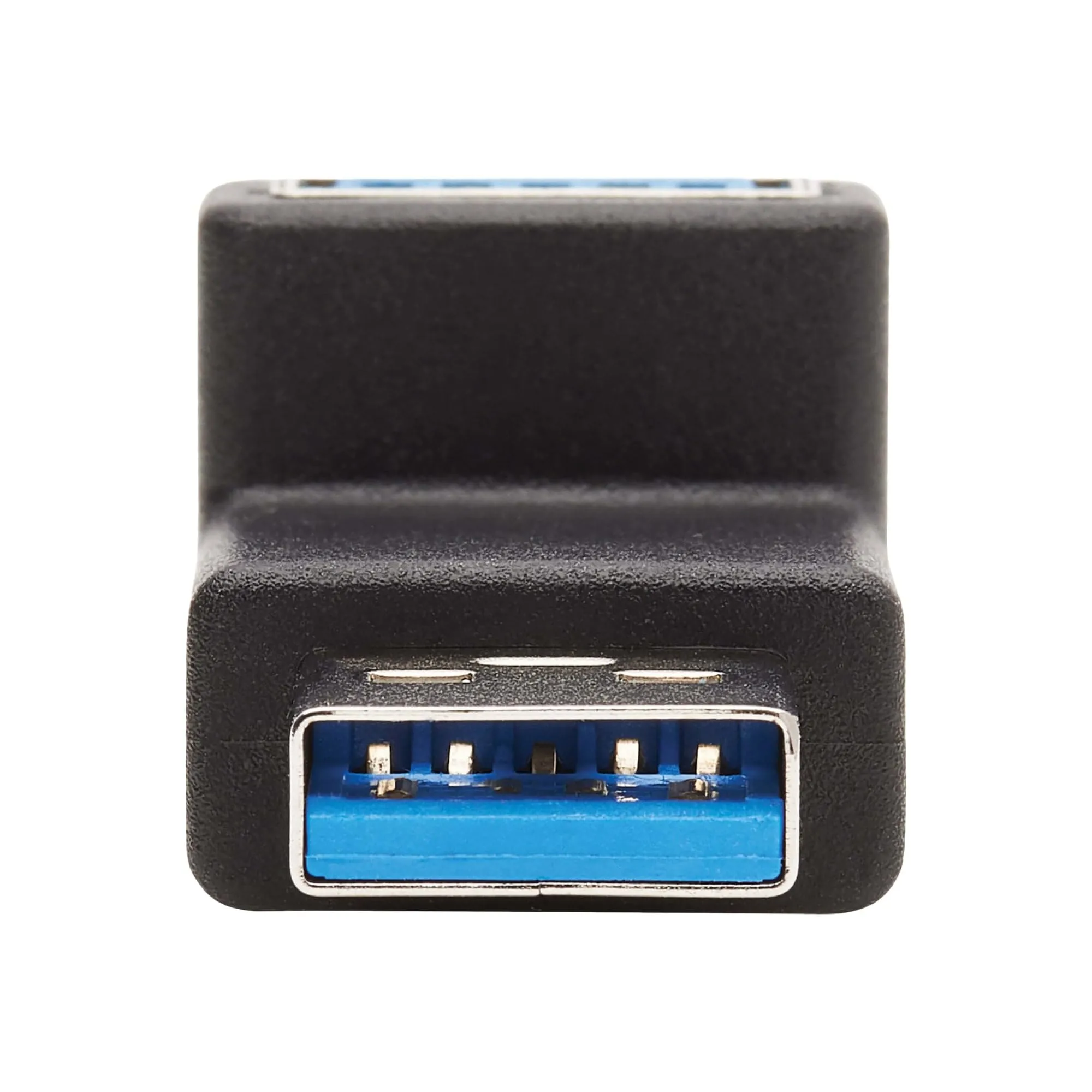 Tripp Lite USB 3.0 Adapter, USB 3.0 SuperSpeed Converter, USB-A M/F, 90 Degree Up Angle, Black (U324-000-UP)