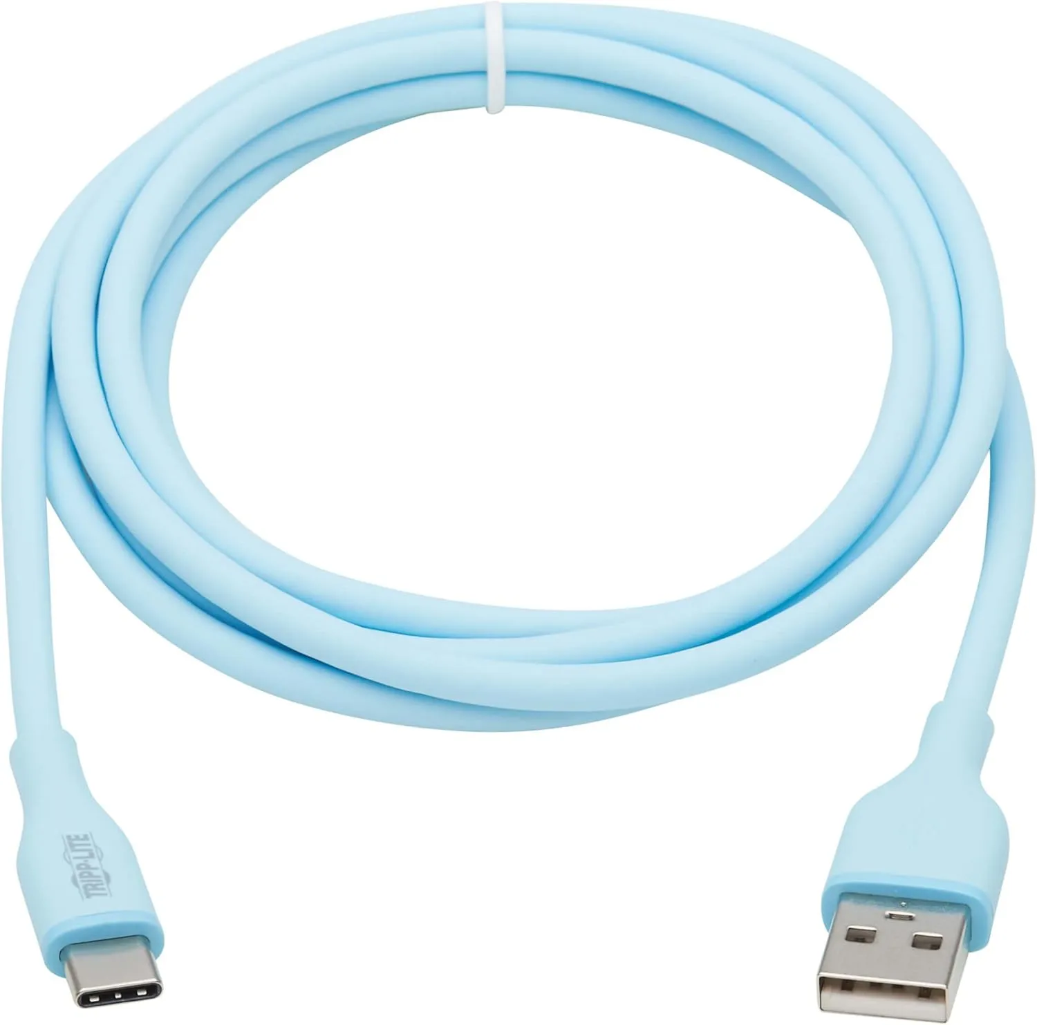 Tripp Lite Safe-IT USB-A to USB-C Charge Cable for iPhone iPad Android & More, Male-to-Male, 60W Charging, Ultra-Flexible