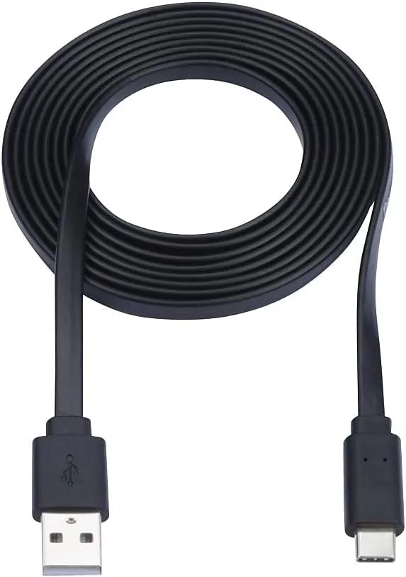 Tripp Lite USB-A to USB-C Cable, Flat Cable Design, USB 2.0, Thunderbolt 3 Compatible Sync and Charge, M/M 6 ft (U038-006-FL)