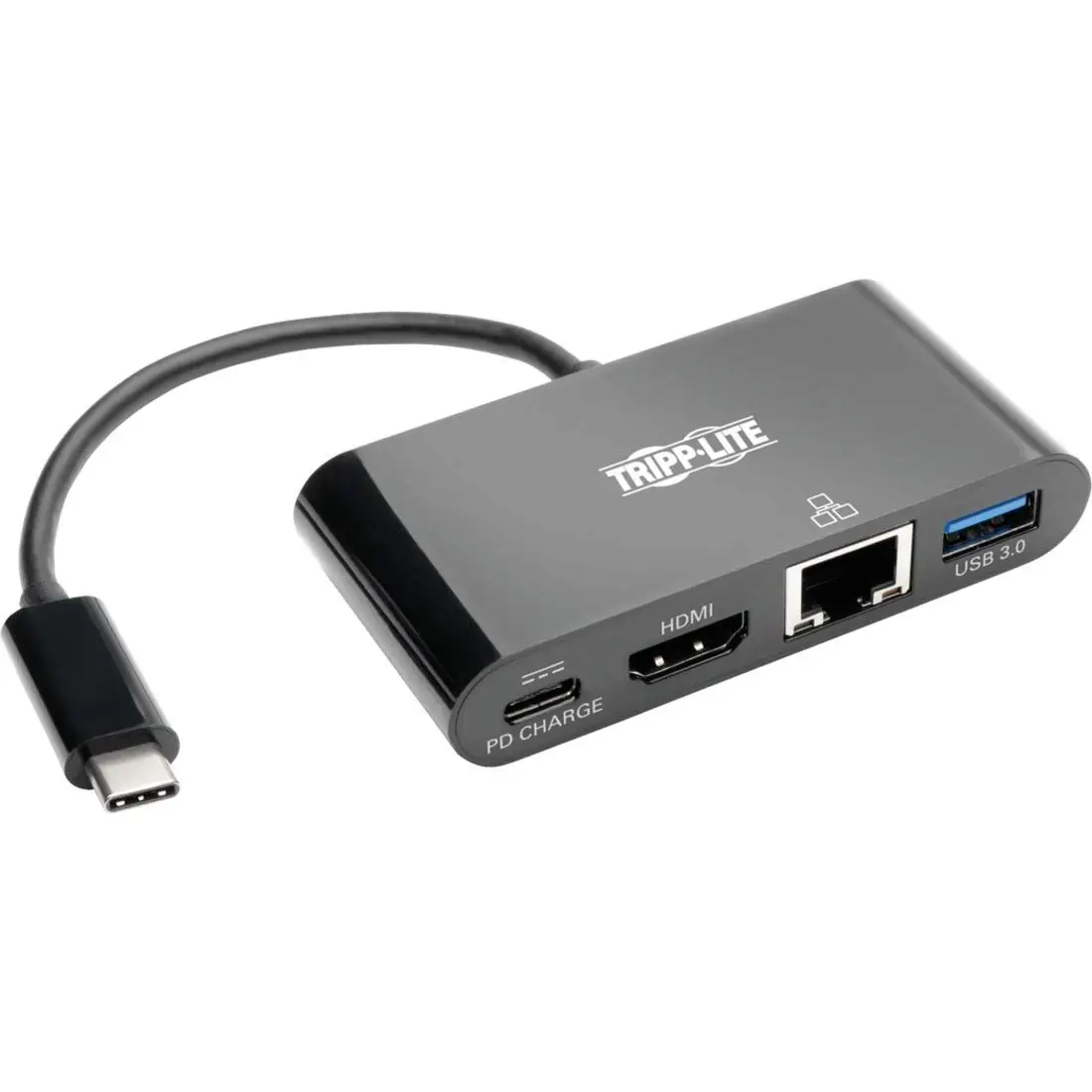 Tripp Lite USB-C to HDMI Multiport Adapter Docking Station with USB-A Hub and USB-C PD Charging