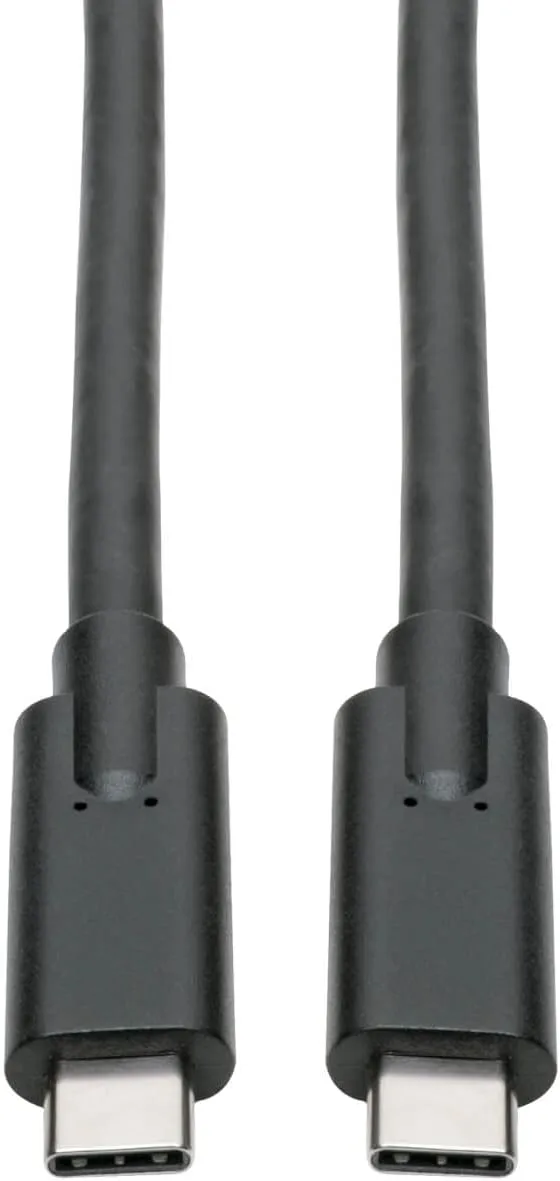 Tripp Lite USB-C to USB Type-C Cable, USB 3.2 Gen 1, 5A / 100W Charging, 5 Gbps Data, Thunderbolt 3 Compatible, Black