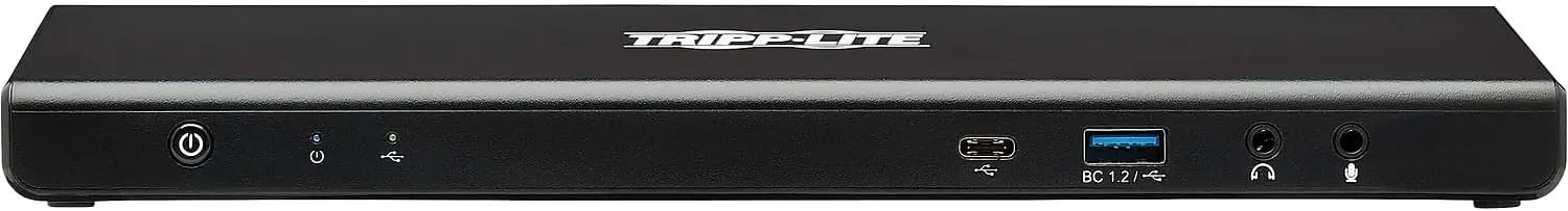 Tripp Lite USB-C Docking Station, 14 Port USB C Dock for Dual Display, 5K 60 Hz DisplayPort DP, 4K 60 Hz HDMI, USB 3.2 Gen 1