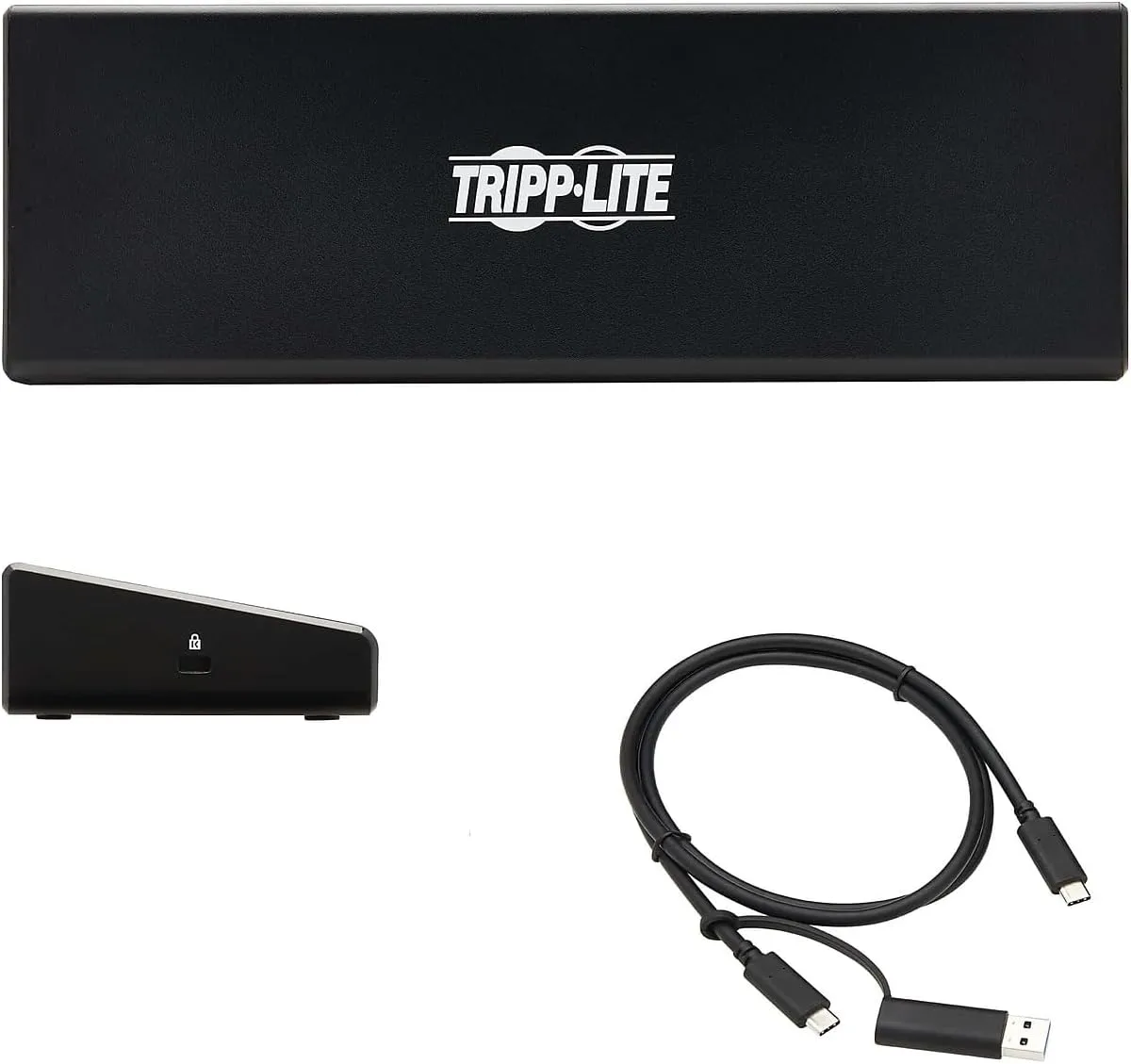 Tripp Lite USB-C Docking Station, 14 Port USB C Dock for Dual Display, 5K 60 Hz DisplayPort DP, 4K 60 Hz HDMI, USB 3.2 Gen 1