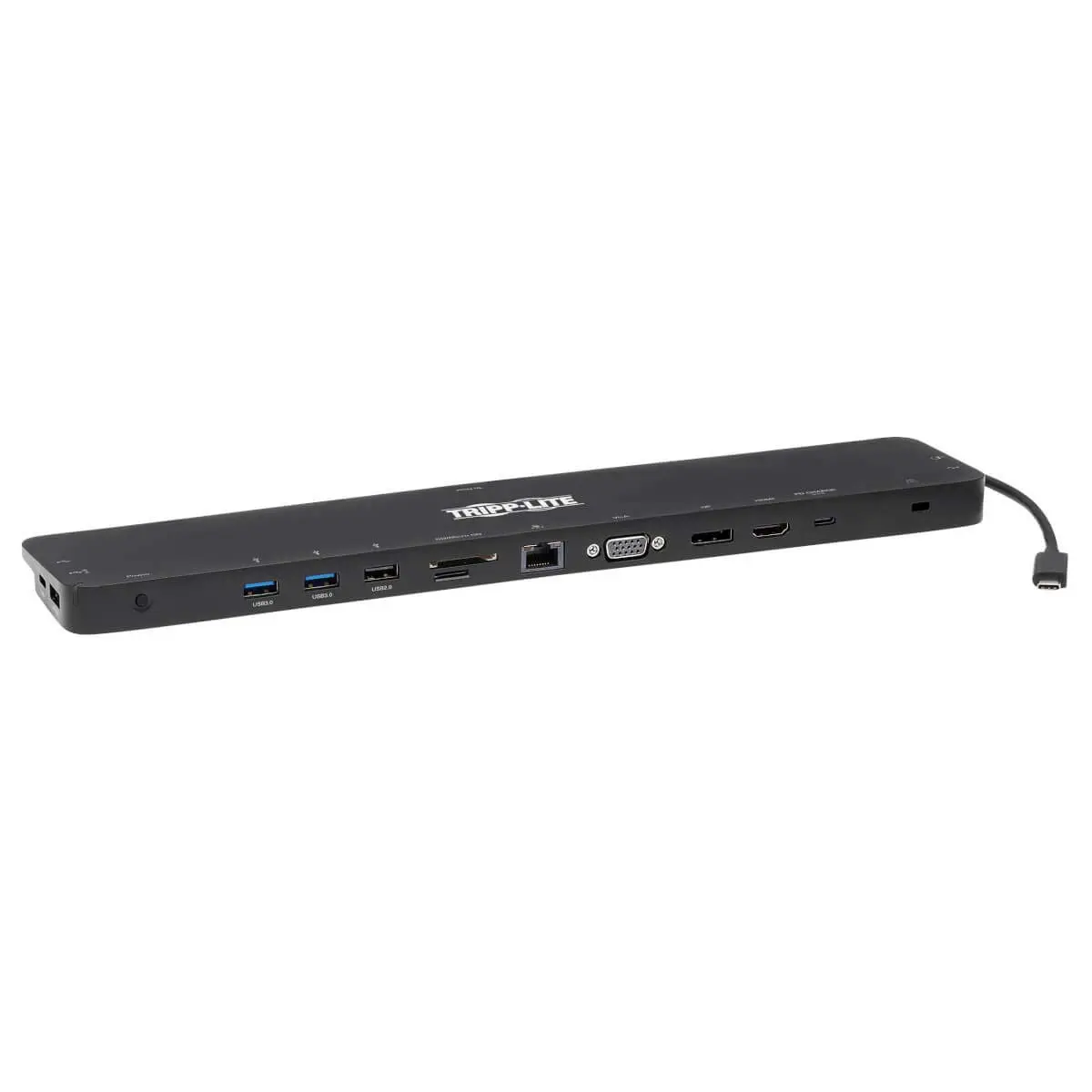 Tripp Lite USB-C Docking Station with Triple Display, 4K HDMI @ 30 Hz, DisplayPort, VGA, USB-A 3.2 Gen 1