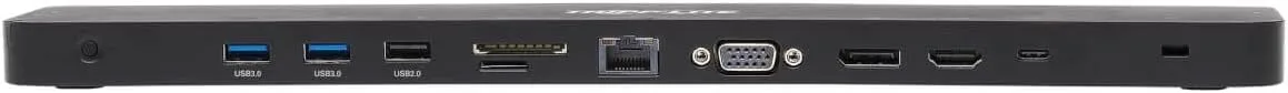 Tripp Lite USB-C Docking Station with Triple Display, 4K HDMI @ 30 Hz, DisplayPort, VGA, USB-A 3.2 Gen 1