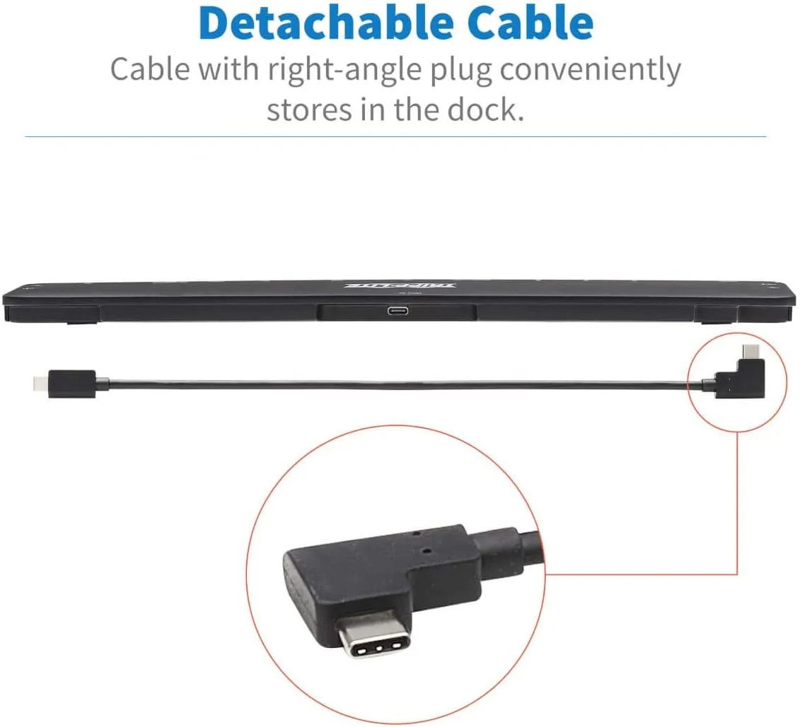 Tripp Lite USB-C Docking Station with Triple Display, 4K HDMI @ 30 Hz, DisplayPort, VGA, USB-A 3.2 Gen 1