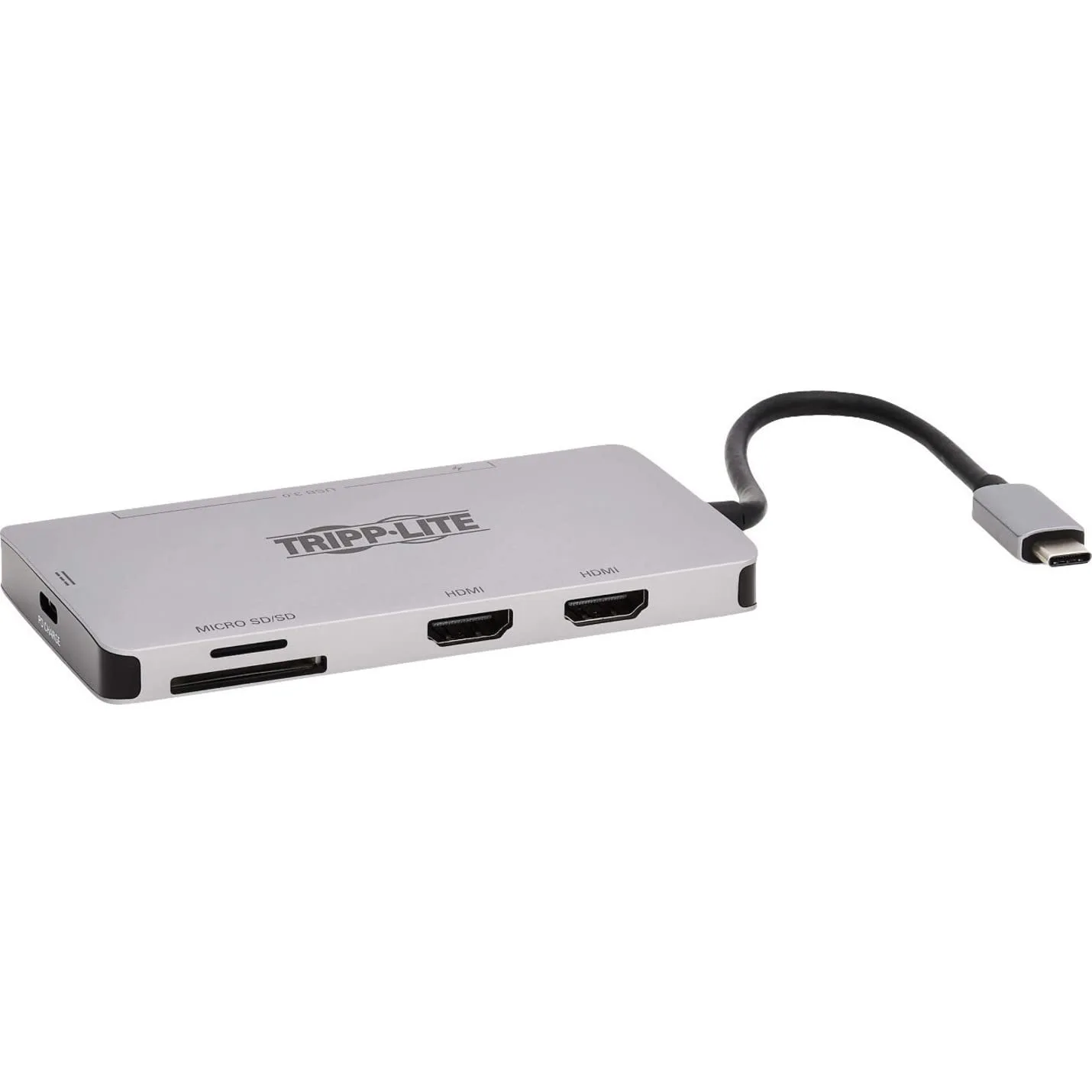 Tripp Lite USB-C Two-Monitor HDMI Laptop/Smart Phone Docking Station, 4K @ 60 Hz (4:4:4), USB-A Hub
