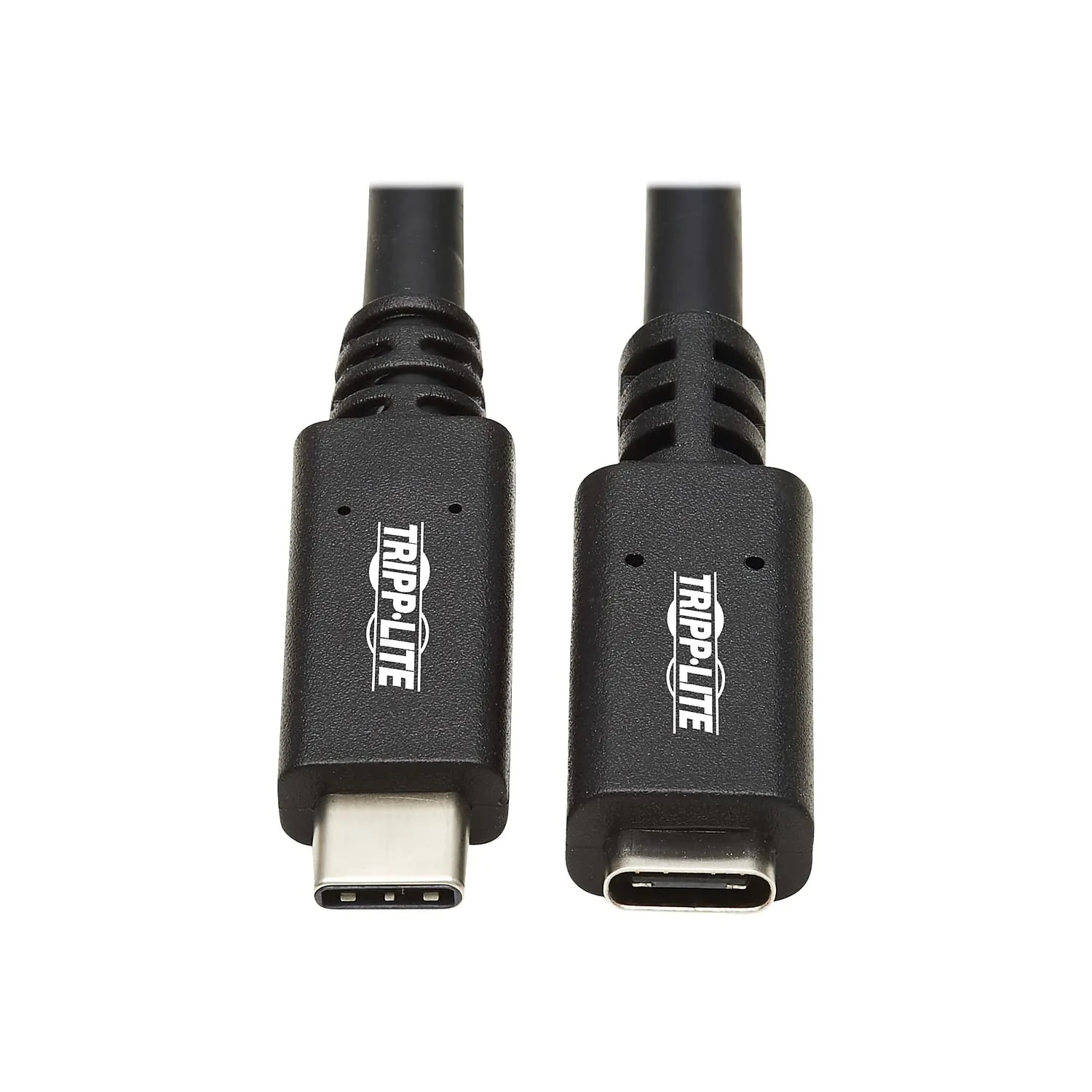 TRIPP LITE USB-C Extension Cable (M/F), USB 3.2 Gen 1, Thunderbolt 3, 5 Gbps, 60W Power Delivery, Black PVC Jacket
