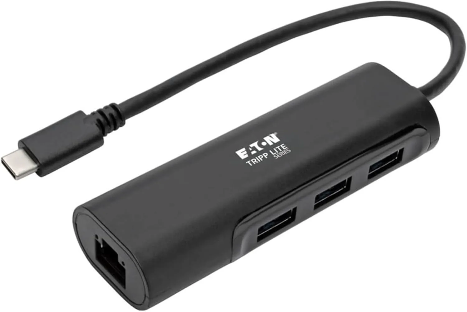 Tripp Lite USB-C Multiport Hub Adapter Converter with 3 USB-A 3.0 Ports, Gigabit Ethernet Port Gbe, Thunderbolt 3 Compatible