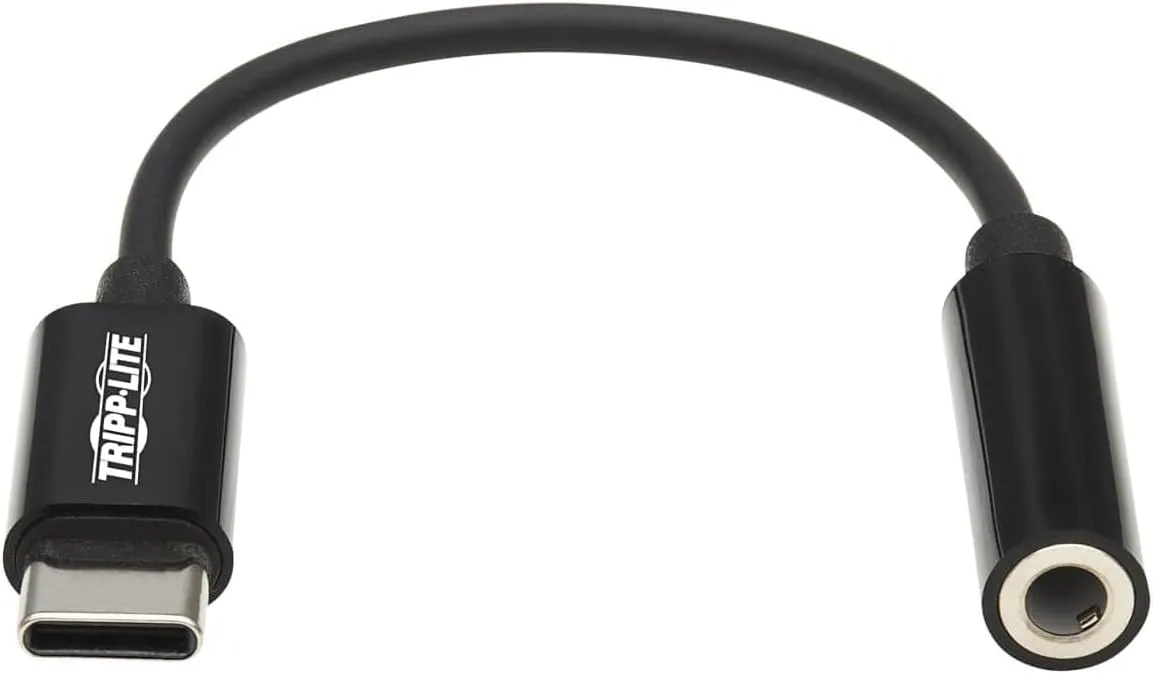 TRIPP LITE USB-C to 3.5 mm Headphone Jack Adapter - Hi-Res Audio