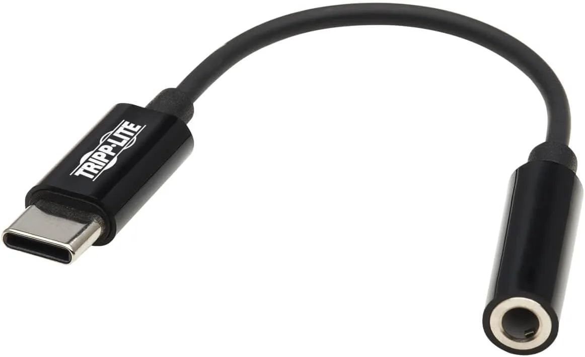 TRIPP LITE USB-C to 3.5 mm Headphone Jack Adapter - Hi-Res Audio