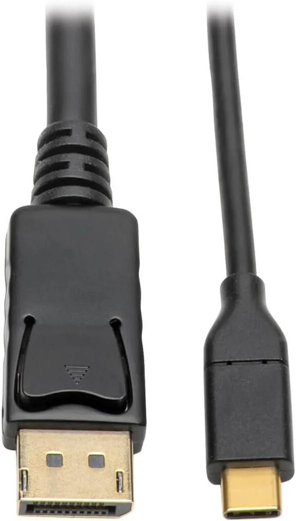 Tripp Lite USB C to DisplayPort (M/M), USB 3.1 Gen 1, DisplayPort Adapter Cable, Thunderbolt 3, 4K @60Hz, Black