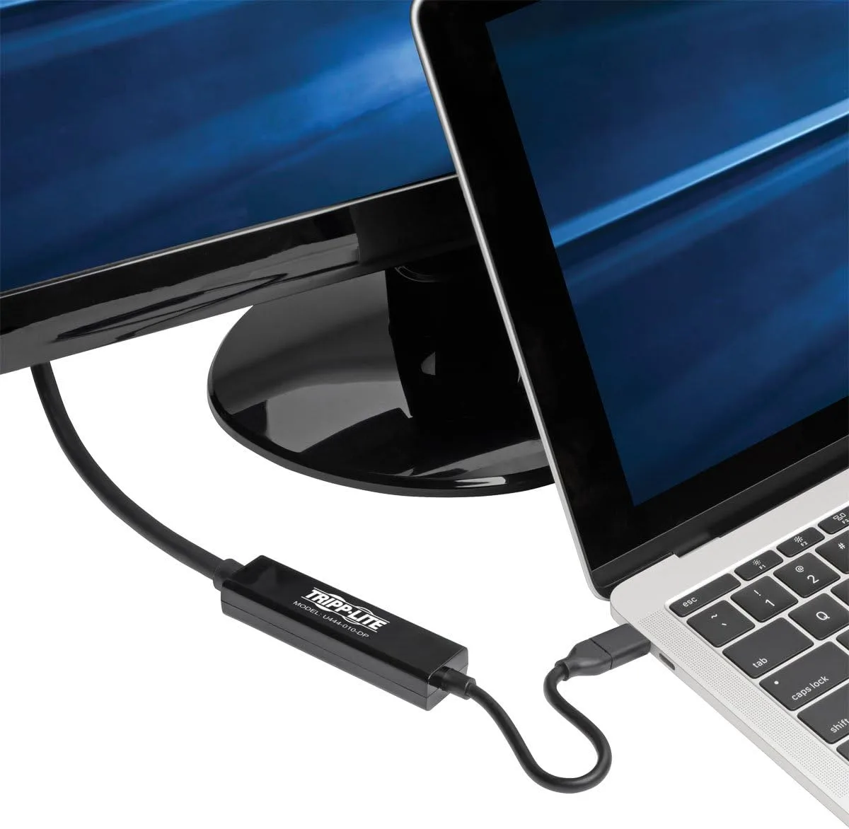 Tripp Lite USB C to DisplayPort (M/M), USB 3.1 Gen 1, DisplayPort Adapter Cable, Thunderbolt 3, 4K @60Hz, Black