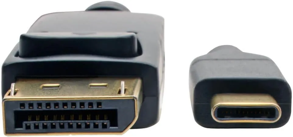 Tripp Lite USB-C to DisplayPort 4K Adapter Cable Thunderbolt 3 Compatible