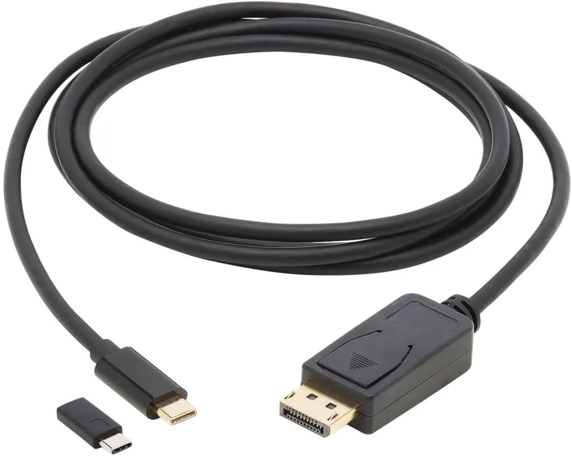 Eaton Tripp Lite Series USB-C to DisplayPort Bi-Directional Active Adapter Cable (M/M), 4K 60 Hz, HDR, Locking DP Connector