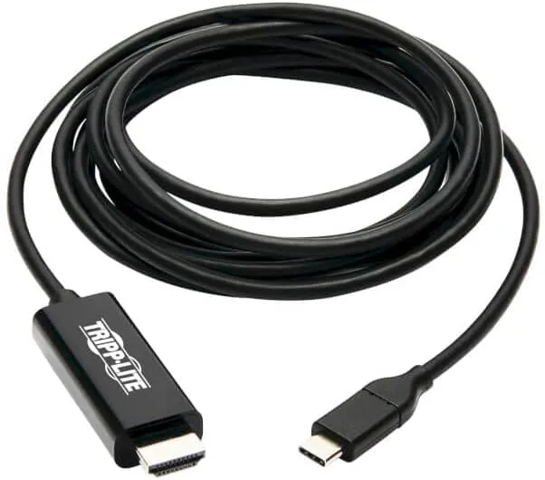 Tripp Lite by Eaton USB-C to HDMI Adapter Cable, 4K 60 Hz, 4:4:4, Thunderbolt 3 Compatible