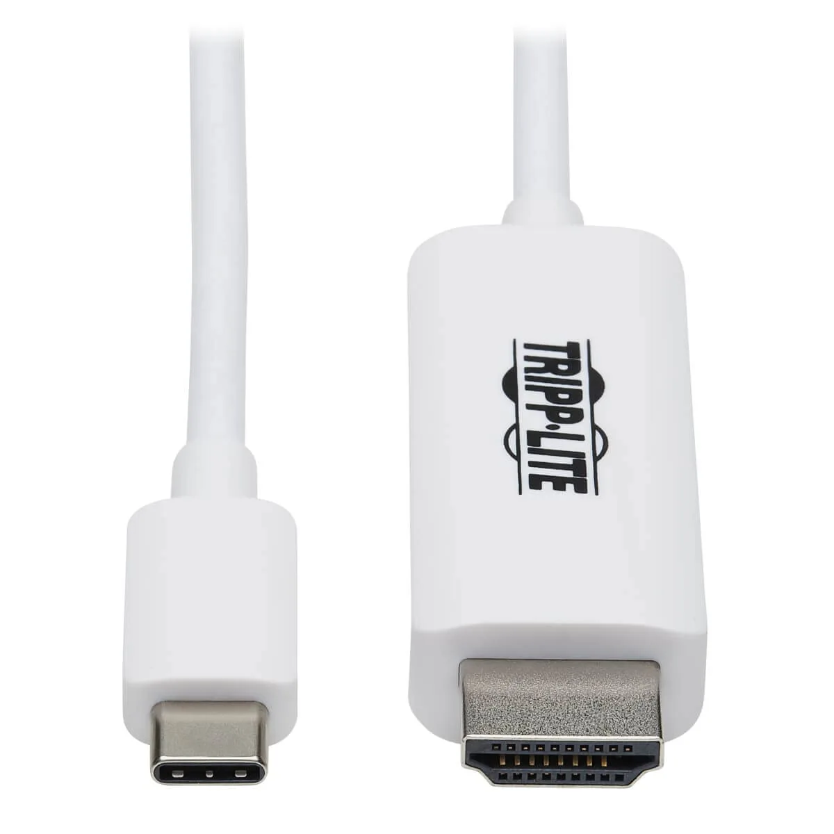 Tripp Lite USB C to HDMI Cable, Thunderbolt 3 Compatible Adapter Cable, USB-C and HDMI 4K, 4:4:4, White, M/M