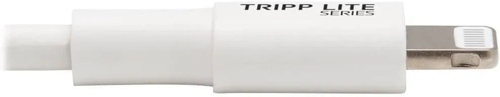 Eaton Tripp Lite Lightning to USB-C Charging & Data Cable for Apple iPhone & iPad, MFi Certified, White, 3 Feet / 0.9 Meters