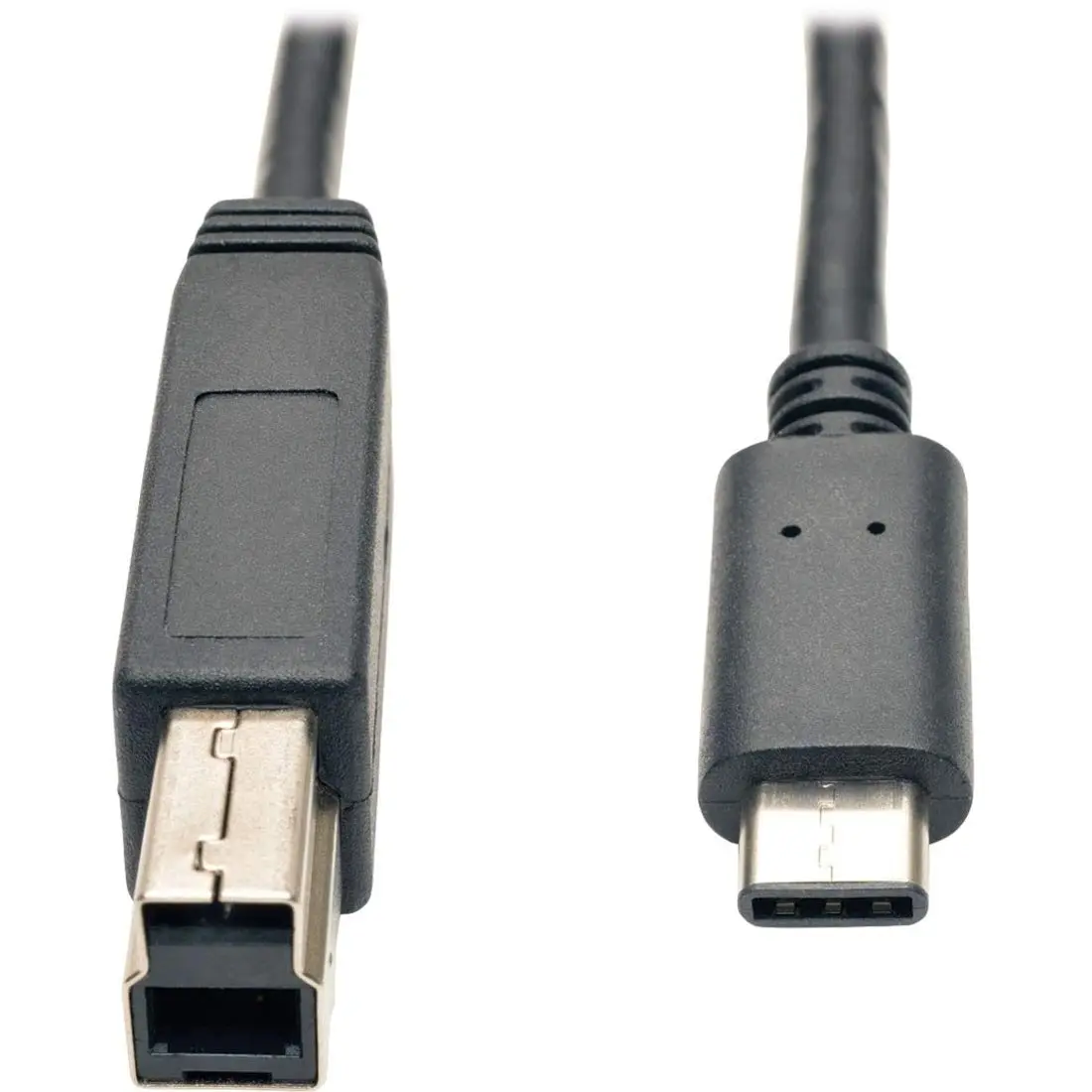 Tripp Lite 3 ft. USB 3.1 Gen 2 USB-C to USB-B Cable (M/M), USB Type-C to USB 3.0 Type-B, 10 Gbps Fast Charging (U422-003-G2)