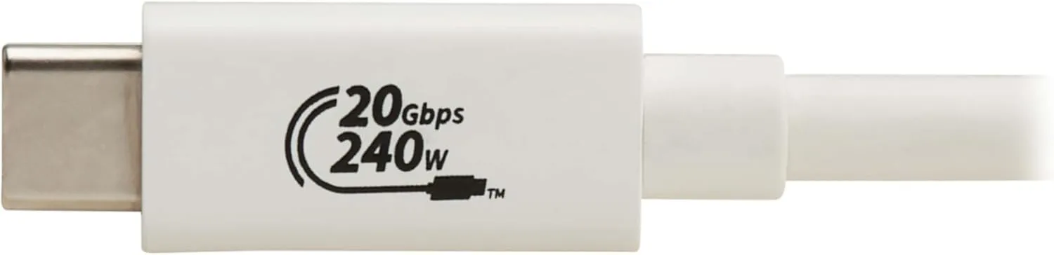 Tripp Lite USB4 USB-C Cable, USB-C to USB-C, 240W PD