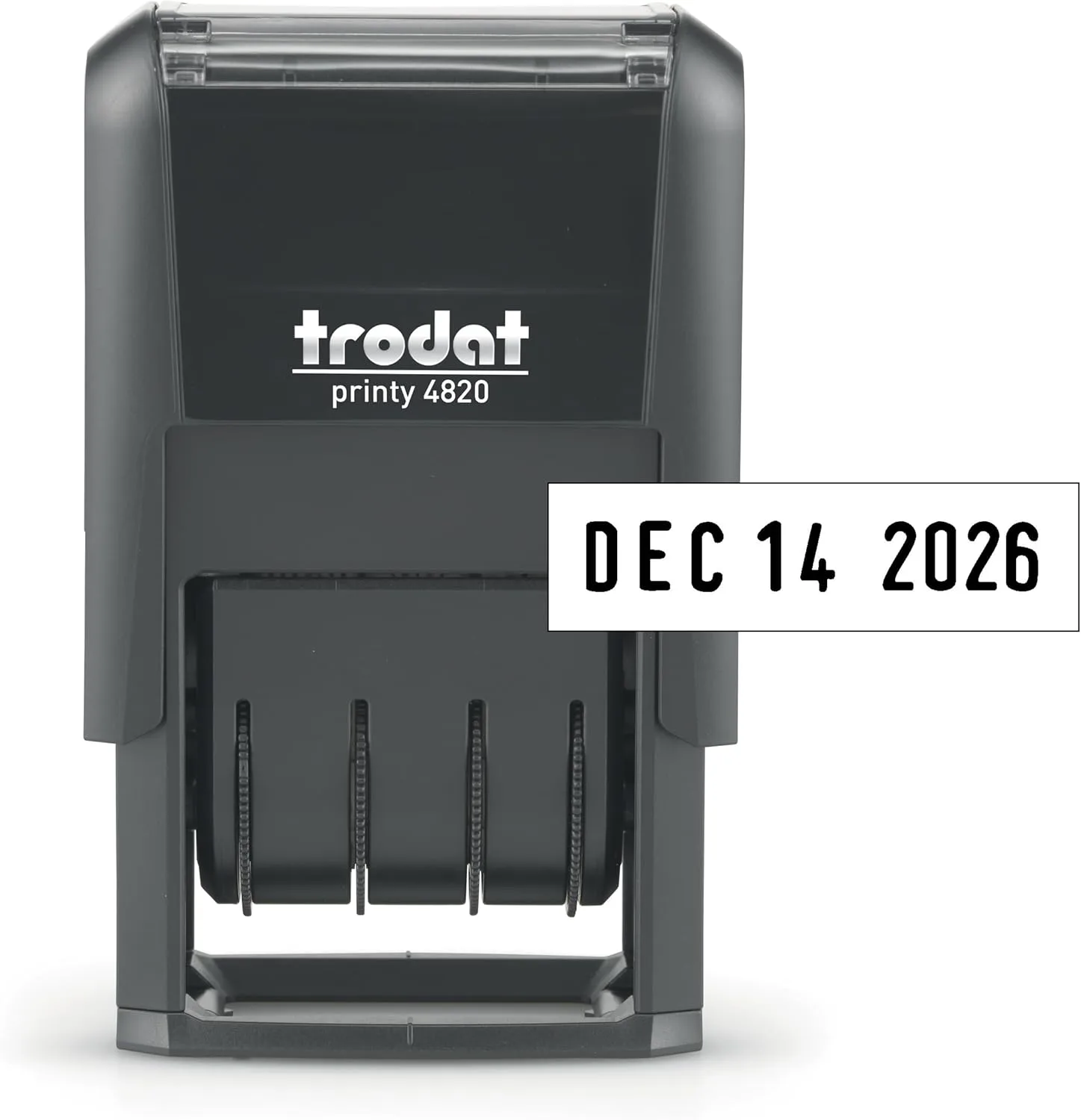 Trodat 4820 Printy 4.0 Self-Inking Date Stamp, Date Only, 3/8 x 1-1/4, Black