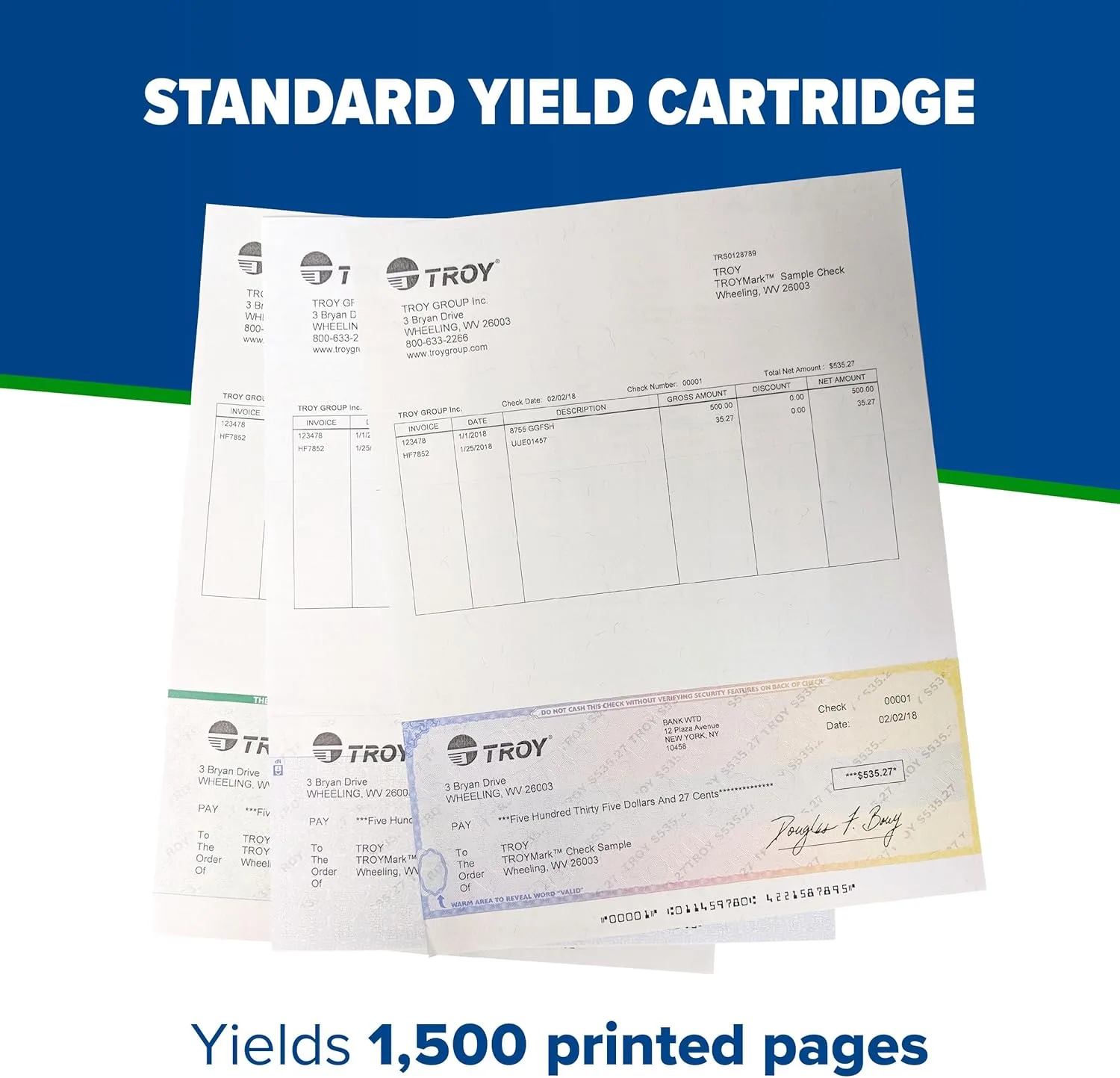 3001 MICR Toner Secure Standard Yield Cartridge, Check Printing, Coordinating HP Part Number: W1380A, Yields 1500 Pages