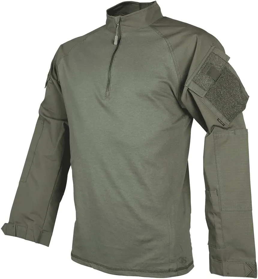 TRU-SPEC T.R.U. 1/4 Zip Combat Shirt, Men's Tactical Long Sleeve