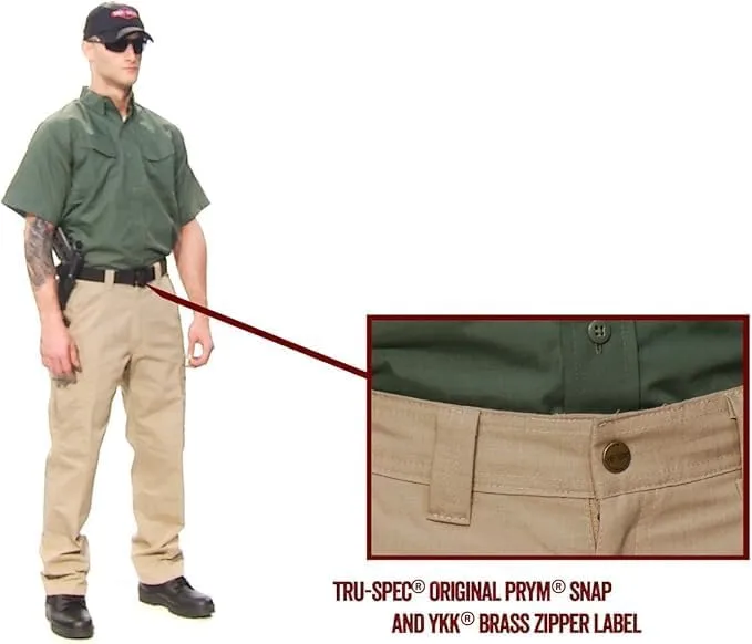 TRU-SPEC Men's 24-7 Series Simply Tactical Cargo Pocket Pants, Polyester/Cotton Rip-Stop