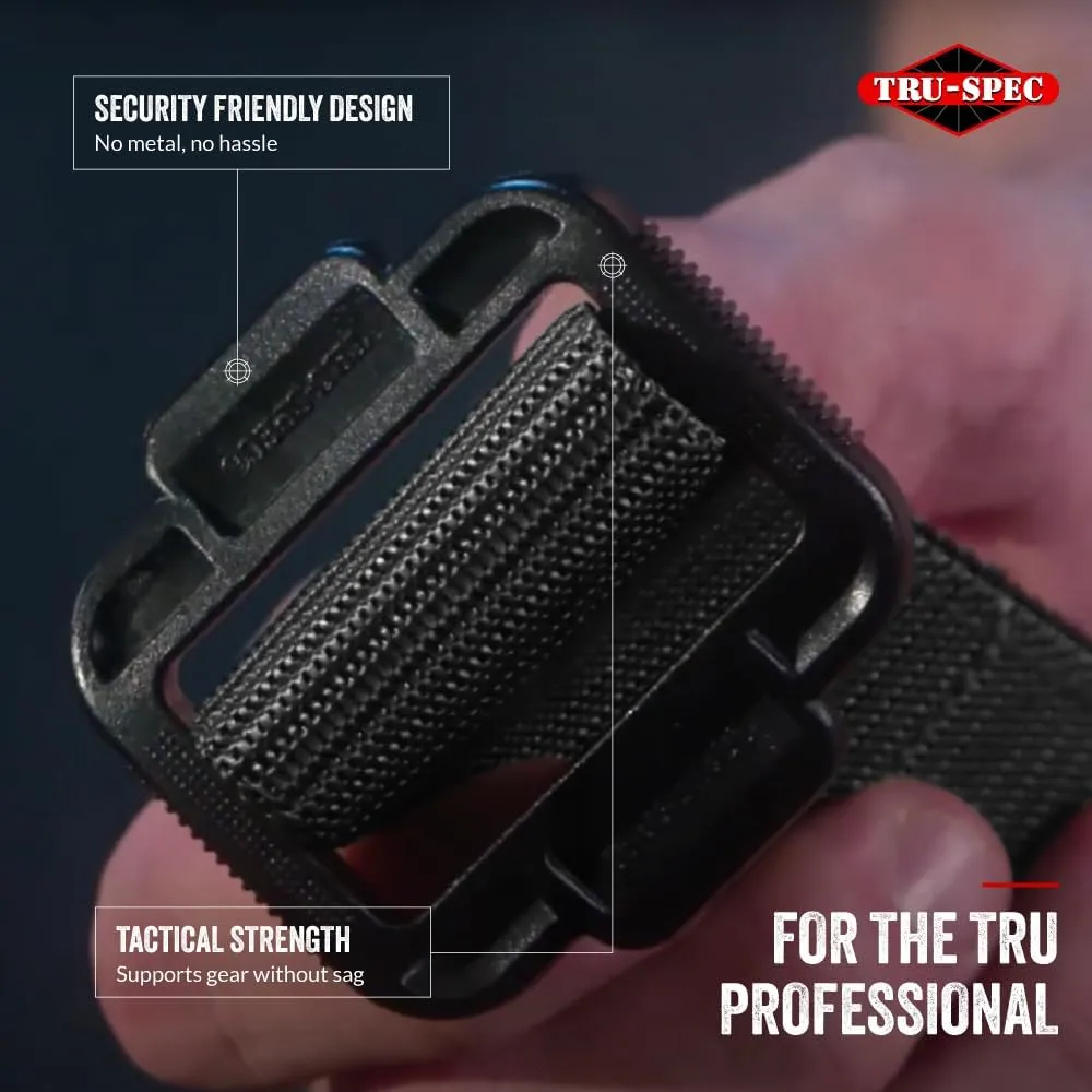 Tru-Spec Security Friendly Tactical Belt with Non-Metallic Buckle