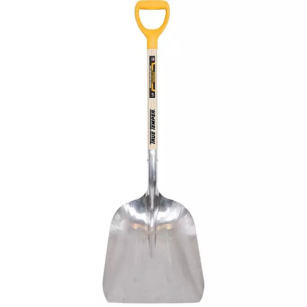 True Temper 1670900 #10 Aluminum Scoop with D-Grip and Hardwood Handle