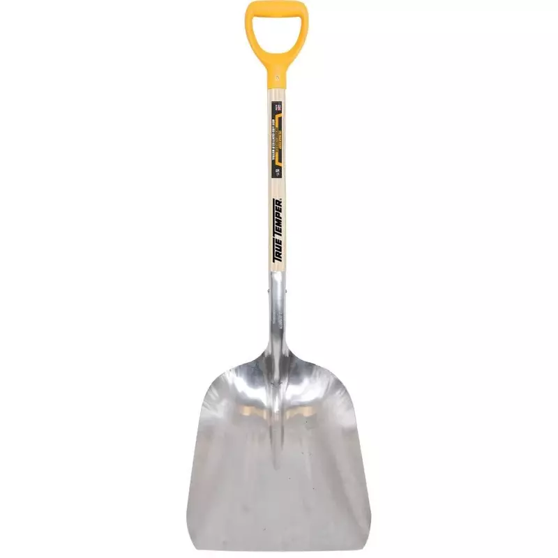 True Temper 1670900 #10 Aluminum Scoop with D-Grip and Hardwood Handle