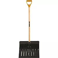 True Temper 1640700 Steel Snow Shovel with D-Grip Hardwood Handle 18 Inch