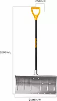 True Temper 1640000 Aluminum Show Pusher with D-Grip Hardwood Handle