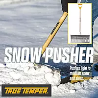 True Temper 1640000 Aluminum Show Pusher with D-Grip Hardwood Handle