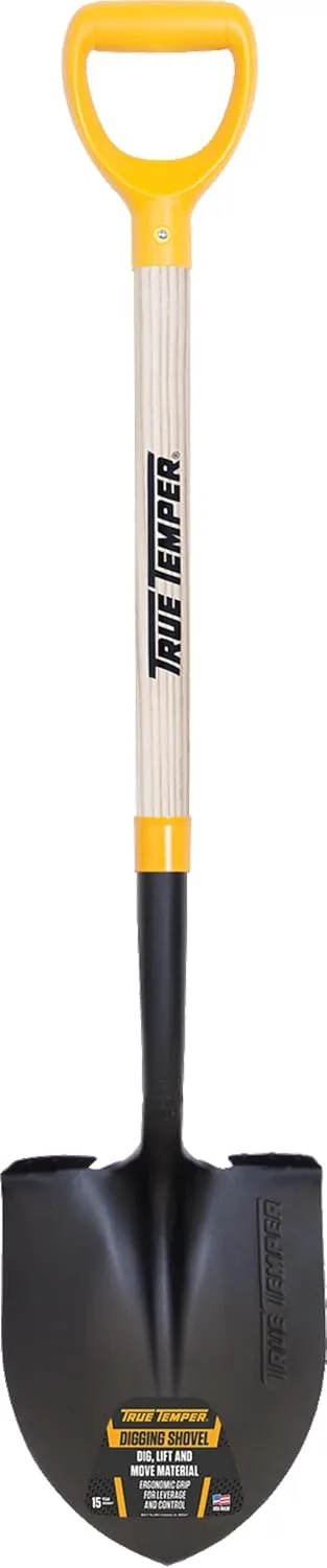 The Ames Companies, Inc 2585900 True Temper D-Grip Digging Shovel with Hardwood Handle