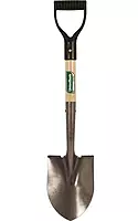AMES/TRUE TEMPER 163037900 Mini Shovel, 6" W x 8" L, Carbon Steel, 27", D-Grip Hardwood Handle