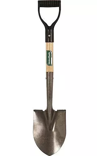 AMES/TRUE TEMPER 163037900 Mini Shovel, 6" W x 8" L, Carbon Steel, 27", D-Grip Hardwood Handle