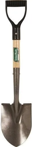 AMES/TRUE TEMPER 163037900 Mini Shovel, 6" W x 8" L, Carbon Steel, 27", D-Grip Hardwood Handle