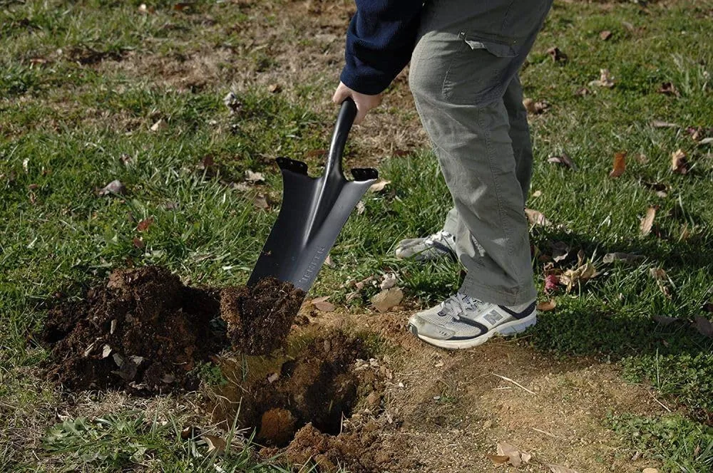 Wood D-Handle Drain Spade Hardwood Handle Drain Trench Spade
