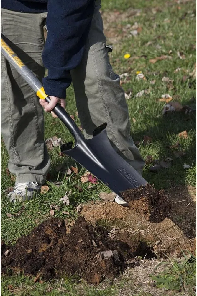 Wood D-Handle Drain Spade Hardwood Handle Drain Trench Spade